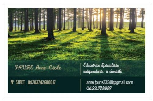 Anne-Cécile FAURE - Éducatrice spécialisée indépendante à domicile